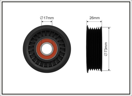 Rullo tenditore, Cinghia Poly-V - 486-00 CAFFARO