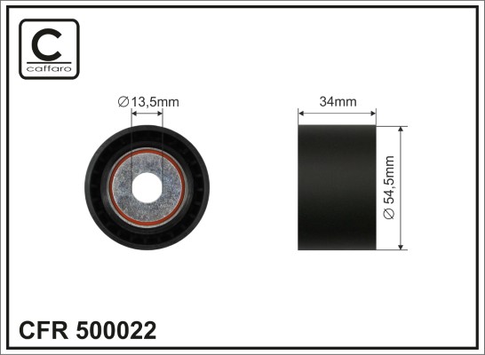 Galoppino/Guidacinghia, Cinghia Poly-V - 500022 CAFFARO