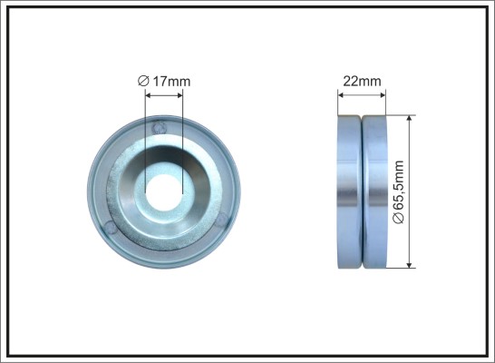 Tensioner Pulley, V-ribbed belt - 500024 CAFFARO