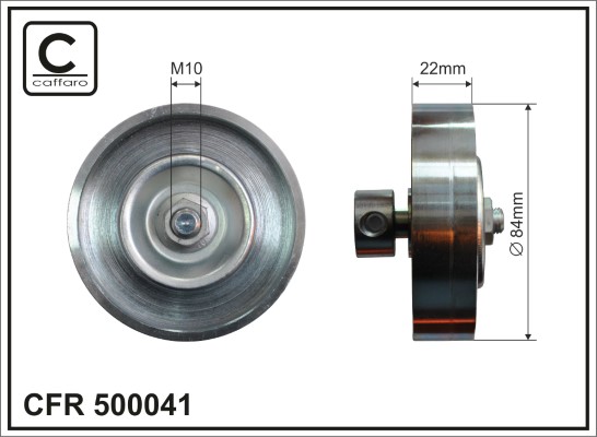 Rullo tenditore, Cinghia Poly-V - 500041 CAFFARO