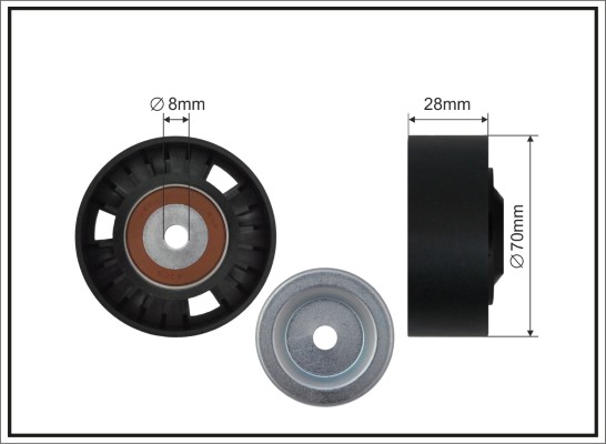 Deflection/Guide Pulley, V-ribbed belt - 500112 SC CAFFARO