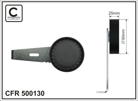 Belt Tensioner, V-ribbed belt - 500130 CAFFARO