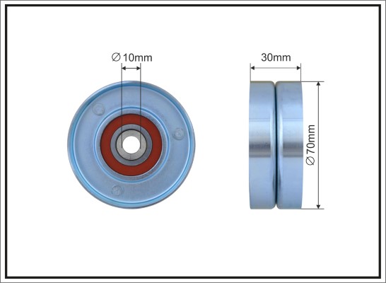 Deflection/Guide Pulley, V-ribbed belt - 500141 CAFFARO