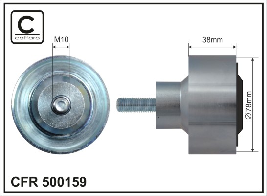 Galoppino/Guidacinghia, Cinghia Poly-V - 500159 CAFFARO