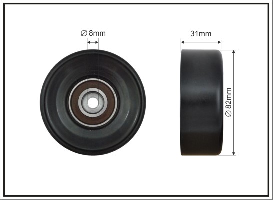 Tensioner Pulley, V-ribbed belt - 500205 CAFFARO