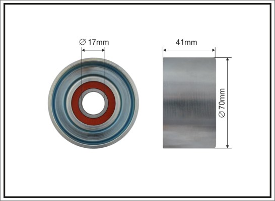 Tensioner Pulley, V-ribbed belt - 500207 CAFFARO