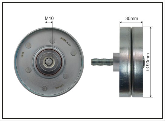 Deflection/Guide Pulley, V-ribbed belt - 500269 CAFFARO
