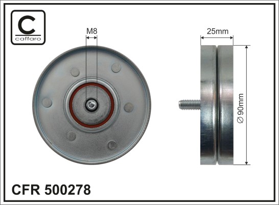 Galoppino/Guidacinghia, Cinghia Poly-V - 500278 CAFFARO
