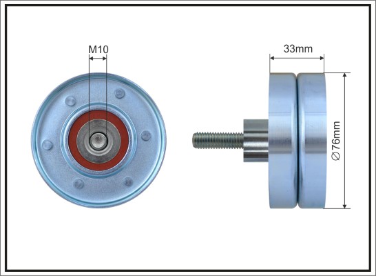 Deflection/Guide Pulley, V-ribbed belt - 500286 CAFFARO