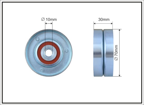 Deflection/Guide Pulley, V-ribbed belt - 500325 CAFFARO