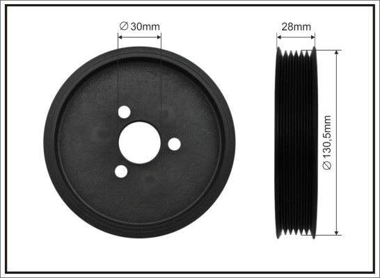 Pulley, power steering pump - 500346 CAFFARO
