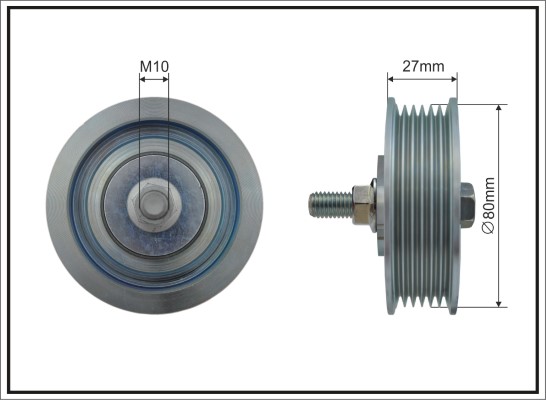 Deflection/Guide Pulley, V-ribbed belt - 500407 CAFFARO