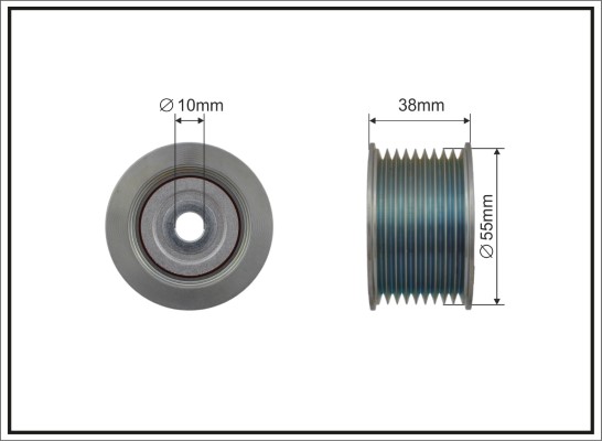 Deflection/Guide Pulley, V-ribbed belt - 500428 CAFFARO