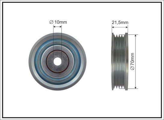 Deflection/Guide Pulley, V-ribbed belt - 500433 CAFFARO