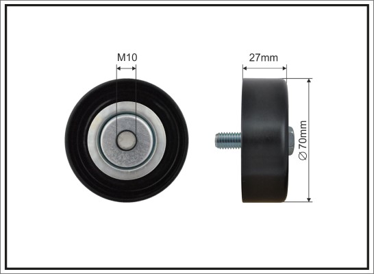 Deflection/Guide Pulley, V-ribbed belt - 500480 CAFFARO