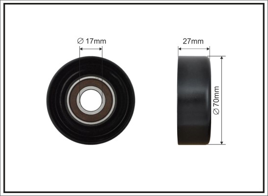 Rullo tenditore, Cinghia Poly-V - 500529 CAFFARO