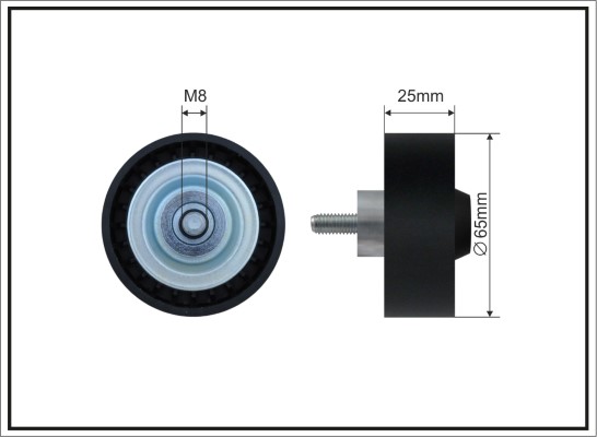 Deflection/Guide Pulley, V-ribbed belt - 500647 CAFFARO