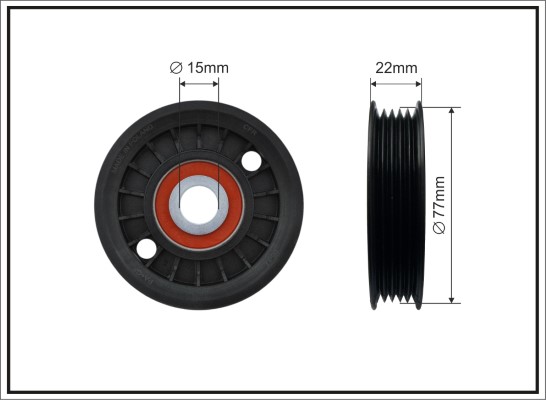 Deflection/Guide Pulley, V-ribbed belt - 81-23 CAFFARO
