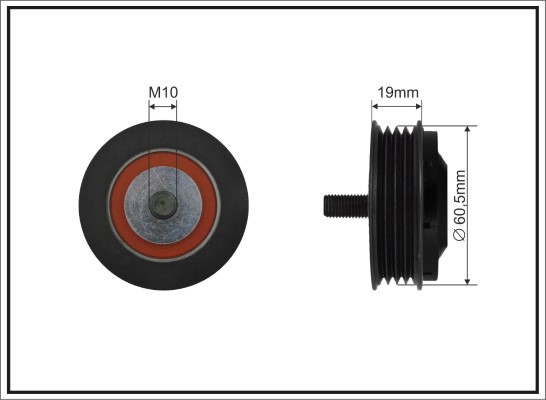 Tensioner Pulley, V-ribbed belt - 83-25 CAFFARO