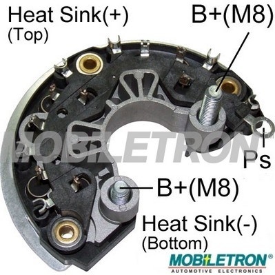 Rectifier, alternator - RB-929H MOBILETRON