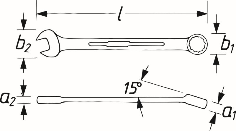 Ring-/Open End Spanner - 600LG-14 HAZET