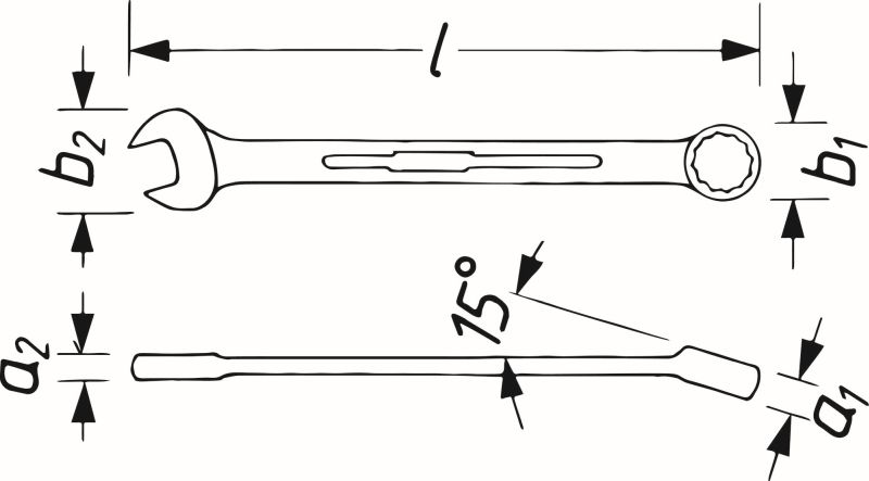 Ring-/Open End Spanner - 600N-10 HAZET