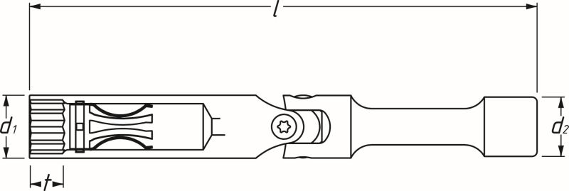Spark Plug Spanner - 4766-1 HAZET