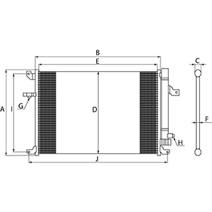 Condensatore, Climatizzatore - 261009 HC-Cargo