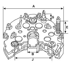 Rectifier, alternator - 131304 HC-Cargo