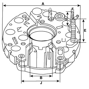 Rectifier, alternator - 136826 HC-Cargo