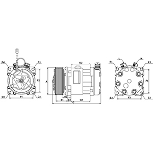 Compressor, air conditioning - 241403 HC-Cargo