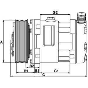 Compressor, air conditioning - 241403 HC-Cargo