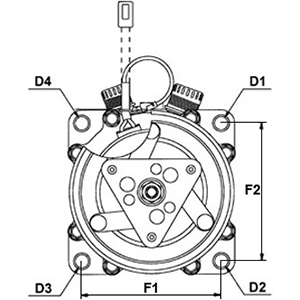 Compressor, air conditioning - 241403 HC-Cargo
