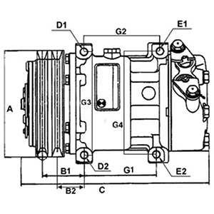 Compressor, air conditioning - 240837 HC-Cargo