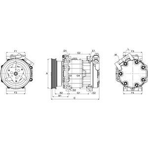 Compressor, air conditioning - 240240 HC-Cargo