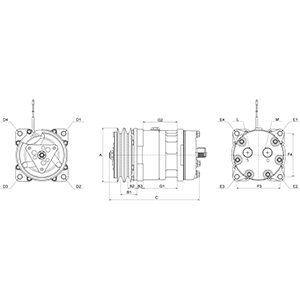 Compressor, air conditioning - 240413 HC-Cargo