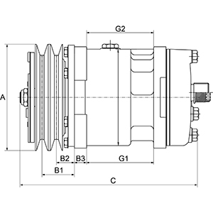Compressor, air conditioning - 240413 HC-Cargo