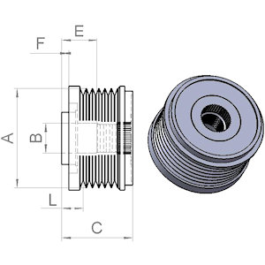 Pulley, alternator - 335270 HC-Cargo