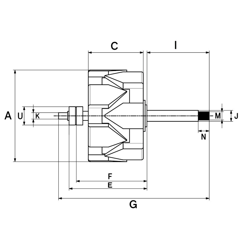 Rotore, Alternatore - F 032 131 957 HC-Cargo