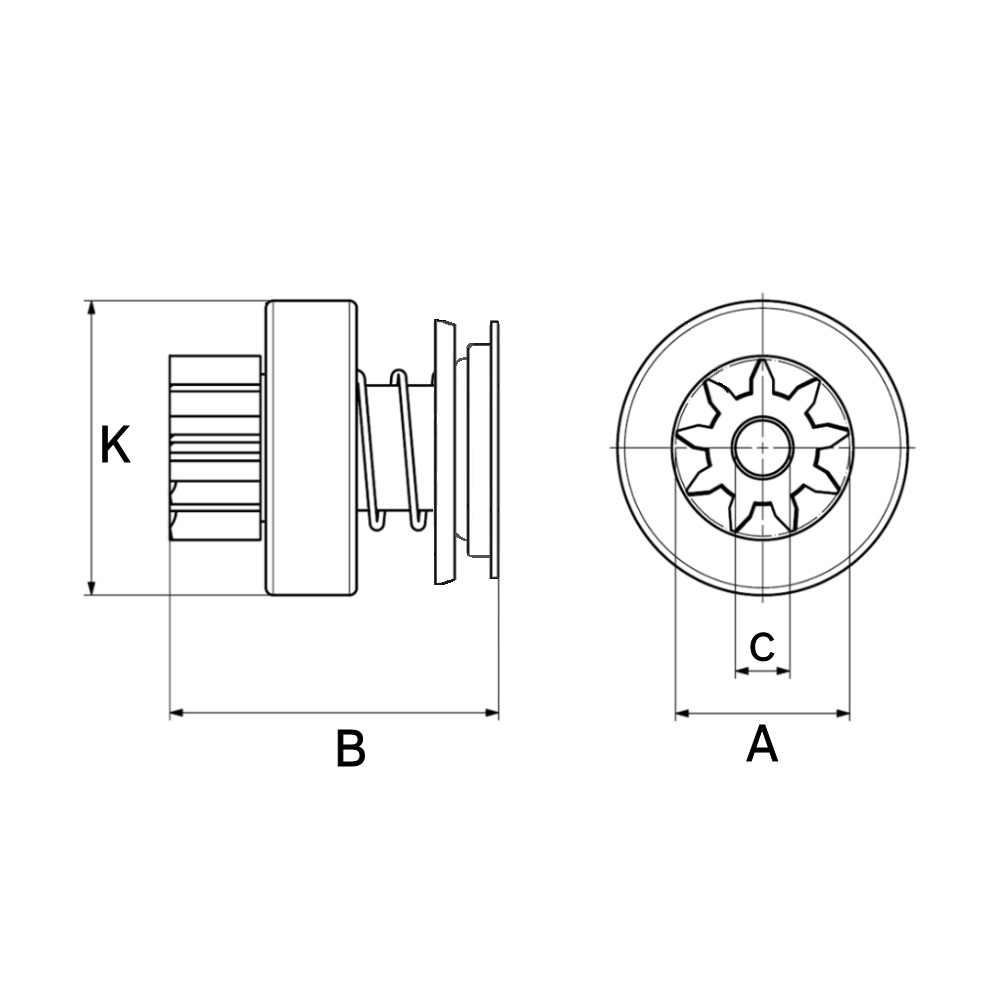 Roată liberă electromotor HC-CARGO F 032 901 562