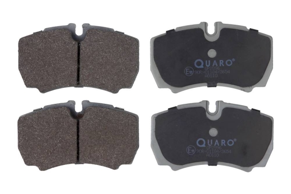 stabdžių trinkelių rinkinys, diskinis stabdys - QP2896 QUARO