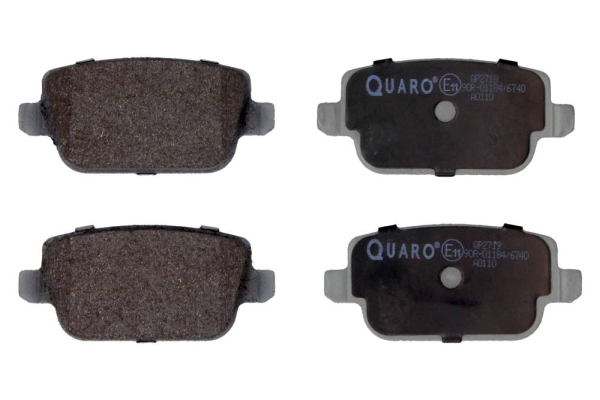 Комплект тормозных колодок, дисковый тормоз - QP2719 QUARO