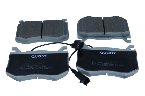 Комплект тормозных колодок, дисковый тормоз - QP0840 QUARO