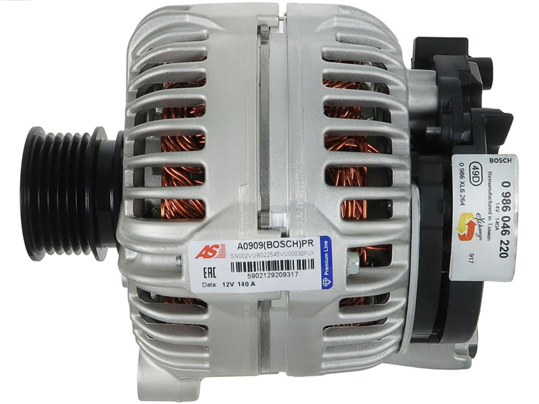 Генератор - A0909(BOSCH)PR AS-PL