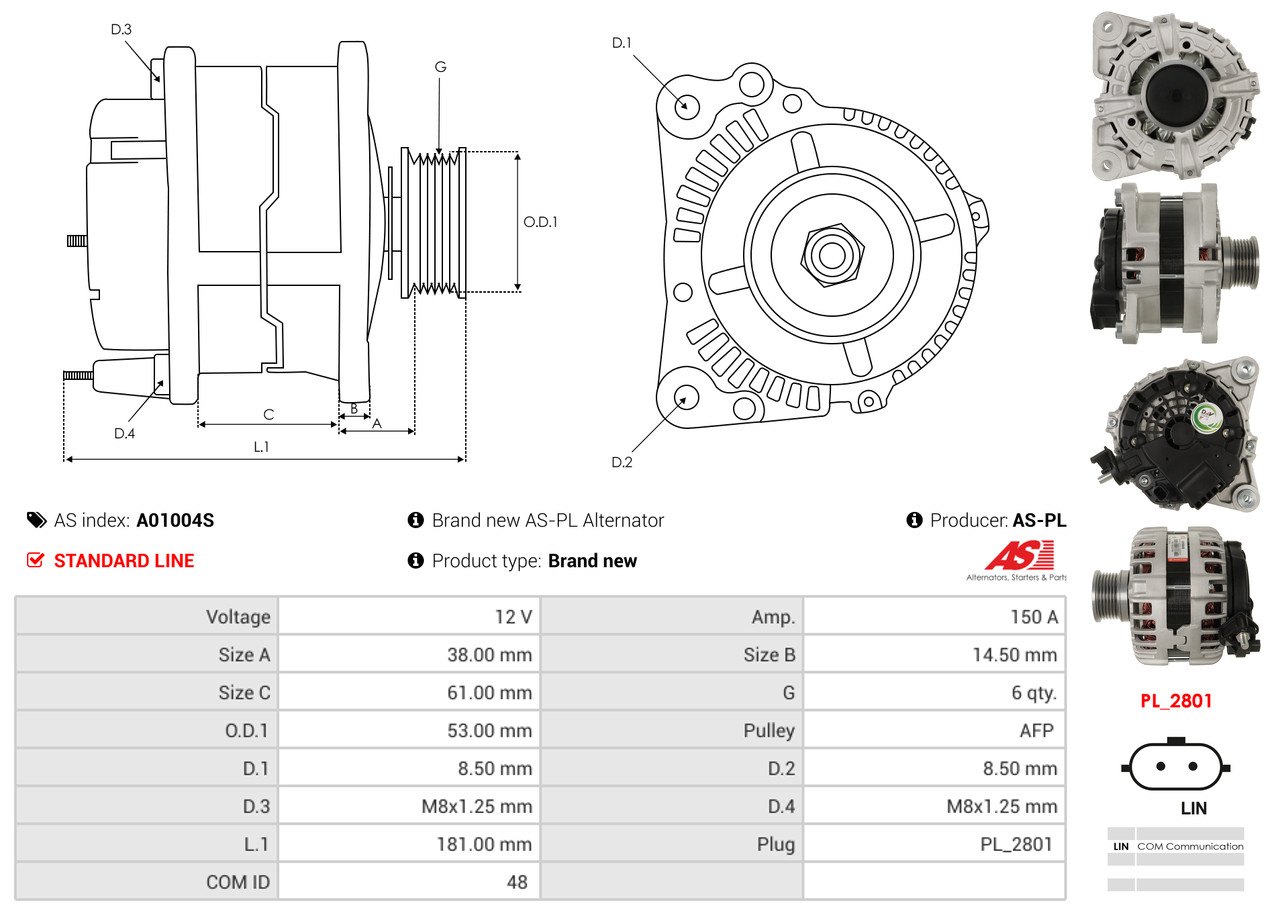 Starter - S0048 AS-PL