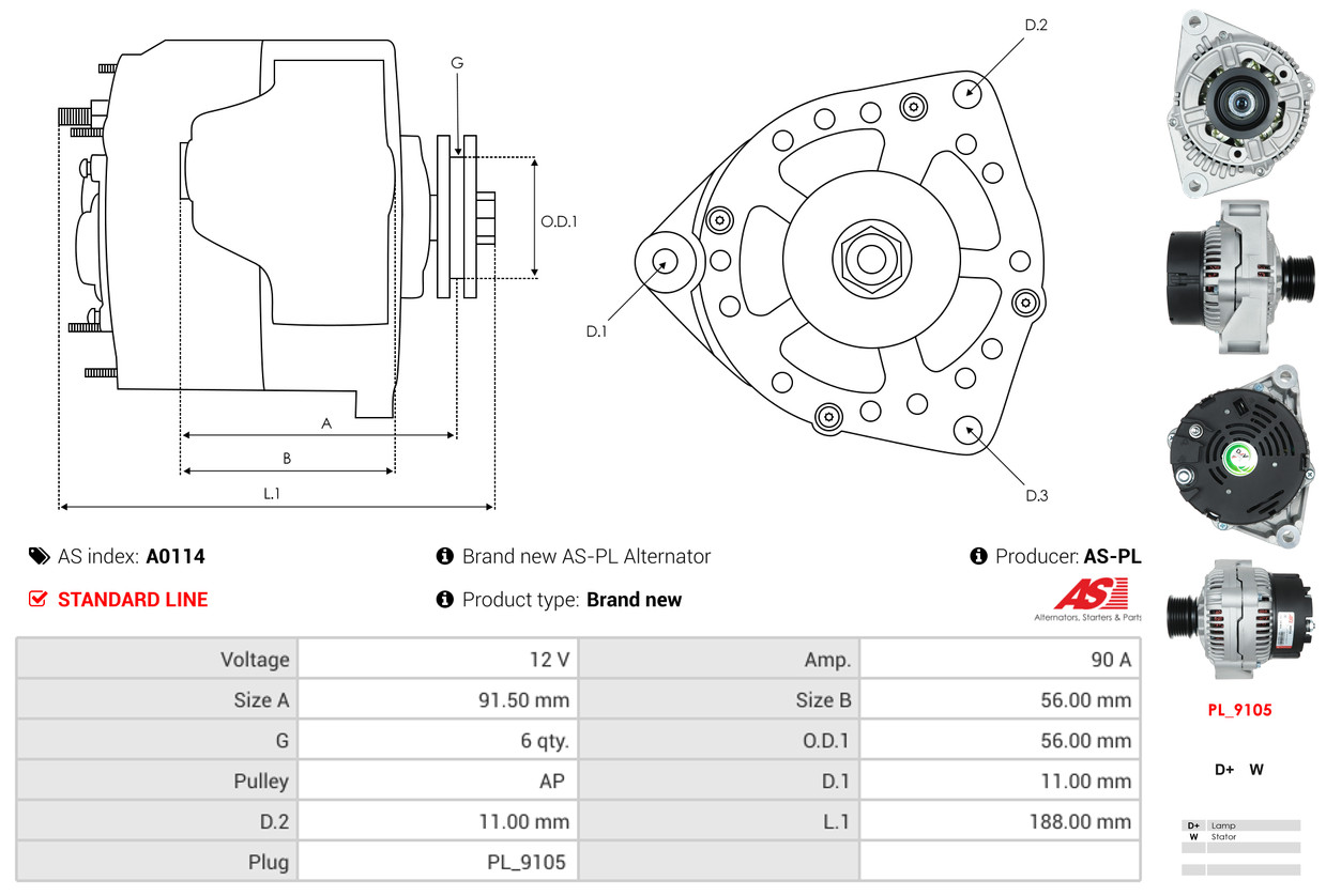 Generator - A0114 AS-PL