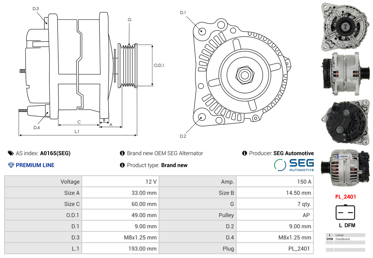 Freewheel Gear, starter - SD0080 AS-PL