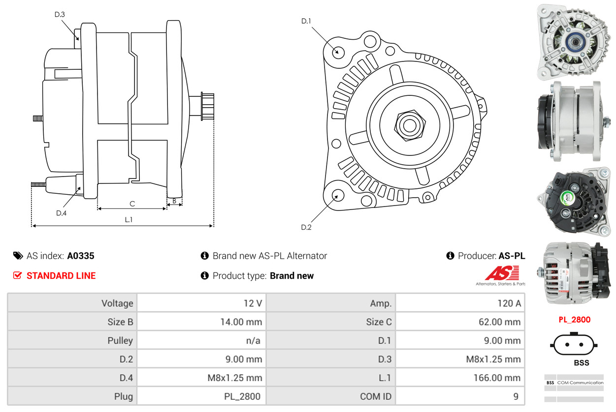 Generator - A0335 AS-PL