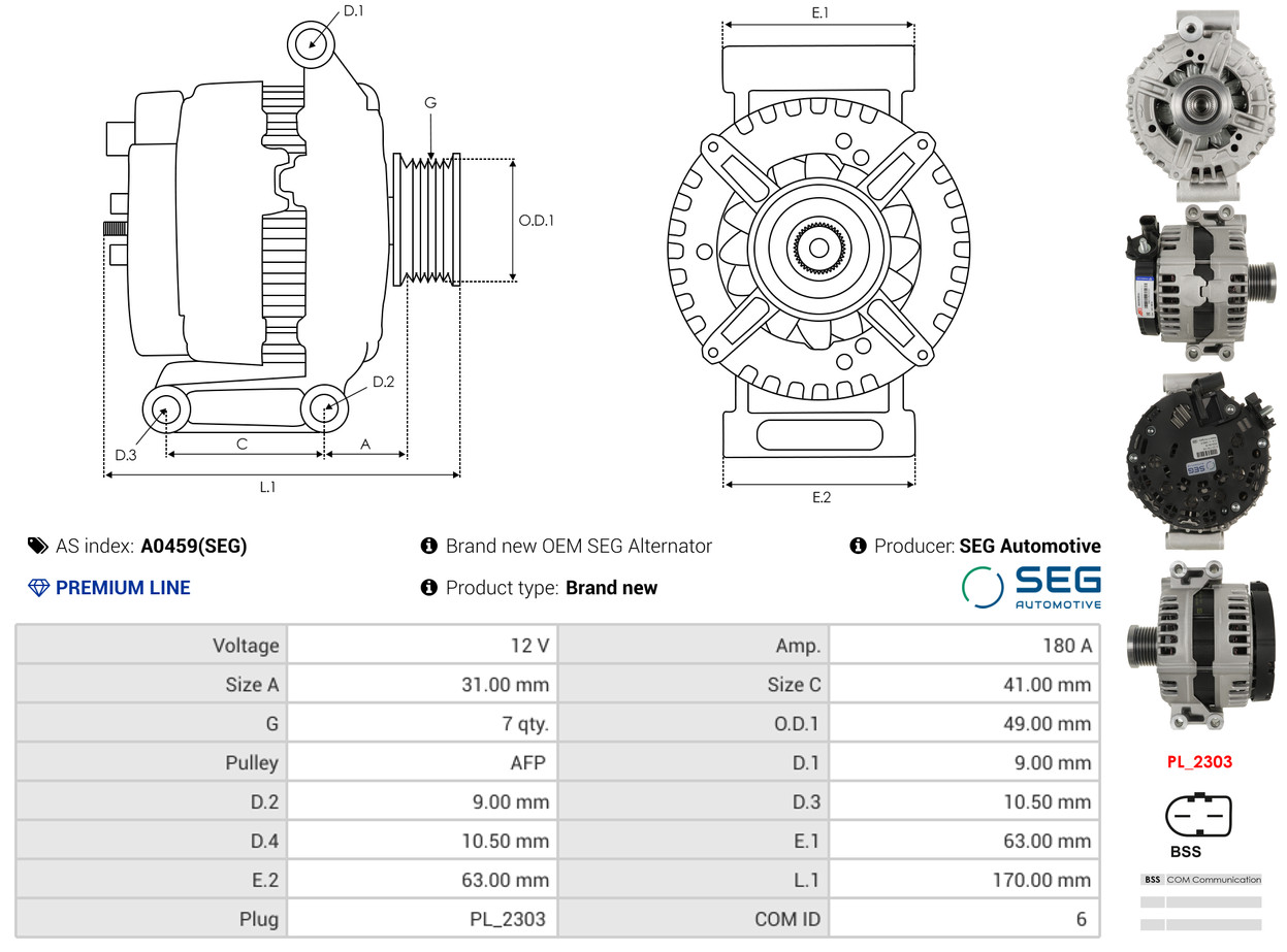 Starter - S3015 AS-PL