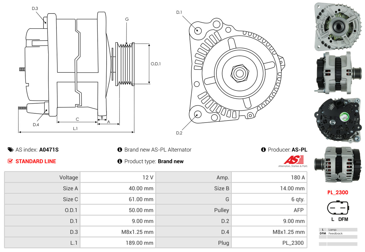 Generator - A0471S AS-PL